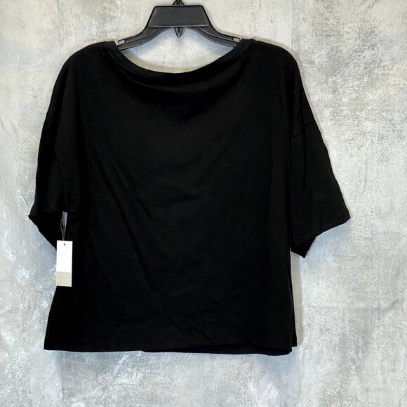 BP. Women's Black Justin Changes Bieber Graphic Crewneck Crop Short Sleeve Tee - Picture 2 of 8